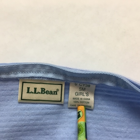 LŁ Bean Girls Dress Blue Corduroy Size Small - Picture 6 of 6